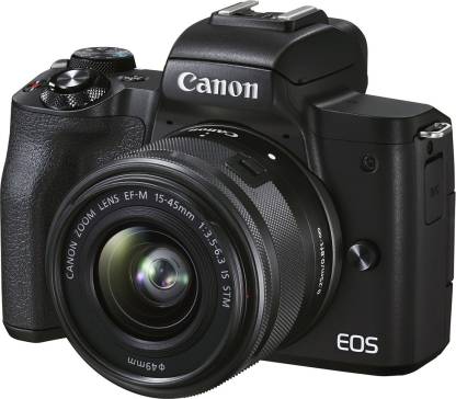 Canon EOS M50 Mark II Mirrorless Camera EF-M15-45mm is STM Lens(Black)