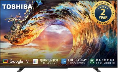 TOSHIBA M550LP Series 139 cm (55 inch) QLED Ultra HD (4K) Smart Google TV With Bass Woofer and REGZA Engine  (55M550LP)