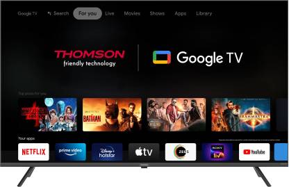 Thomson 164 cm (65 inch) QLED Ultra HD (4K) Smart Google TV With Dolby Vision & Dolby Atmos  (Q65H1100)