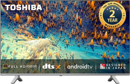 TOSHIBA V35KP 108 cm (43 inch) Full HD LED Smart Android TV with DTS Virtual X (2022 Model)  (43V35KP)