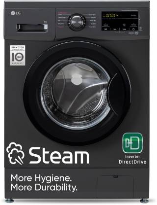 LG 8 kg Fully Automatic Front Load Washing Machine with In-built Heater Black, Grey (FHM1408BDM) LG 8 kg Fully Automatic Front Load Washing Machine with In-built Heater Black, Grey (FHM1408BDM)