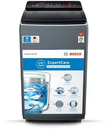BOSCH 6.5 kg 5 Star With Vario Drum & Anti Tangle Program Fully Automatic Top Load Washing Machine Grey  (WOE651D0IN)