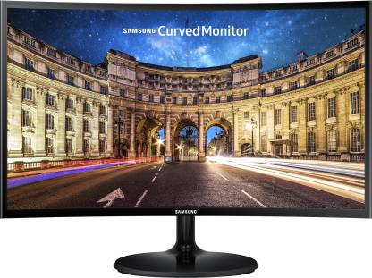 SAMSUNG 24 inch Curved Full HD IPS Panel with HDMI, Audio Ports, 1800R,Flicker Free, Slim Design Monitor (LC24F392FHWXXL)  (AMD Free Sync, Response Time: 4 ms, 60 Hz Refresh Rate)