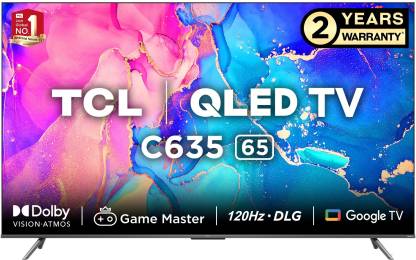 TCL 164 cm (65 inch) QLED Ultra HD (4K) Smart Google TV  (65C635)