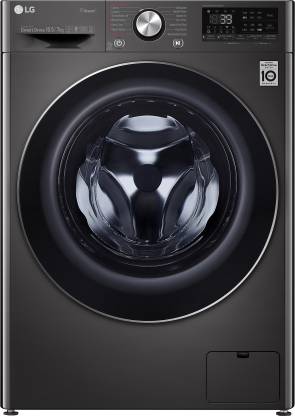 LG 10.5/7 kg AI Direct Drive Technology Washer with Dryer with In-built Heater Black  (FHD1057STB/F4V9RCP2E)