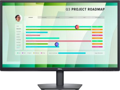 DELL E-Series 27 inch Full HD LED Backlit IPS Panel with Tilt Adjustment, Slim Bezel, Eye Comfort , Flicker Free Wide Viewing Angle Monitor (E2723HN)  (Response Time: 8 ms, 60 Hz Refresh Rate)