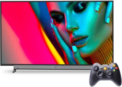 MOTOROLA ZX 109 cm (43 inch) Ultra HD (4K) LED Smart Android TV with Wireless Gamepad  (43SAUHDM)
