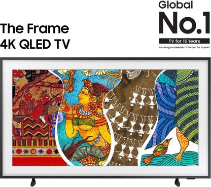 SAMSUNG The Frame 2021 Series 138 cm (55 inch) QLED Ultra HD (4K) Smart Tizen TV  (QA55LS03AAKLXL)