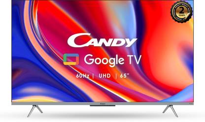 CANDY 165 cm (65 inch) Ultra HD (4K) LED Smart Google TV with With Dolby Atmos & Dolby Vision  (CA65U50LED)