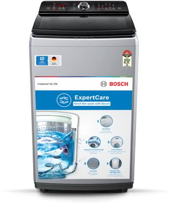 BOSCH 6.5 kg 5 Star With Vario Inverter & Full Touch Panel Fully Automatic Top Load Washing Machine Silver  (WOI653S0IN)