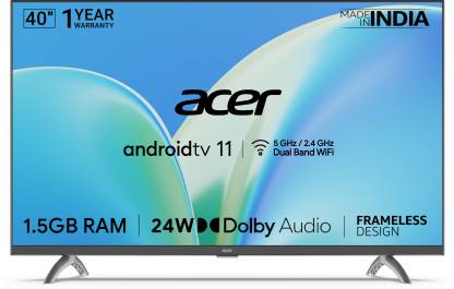acer 100 cm (40 inch) Full HD LED Smart Android TV  (AR40AR2841FDFL)