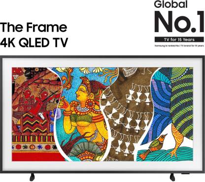 SAMSUNG The Frame 2021 Series 108 cm (43 inch) QLED Ultra HD (4K) Smart Tizen TV  (QA43LS03AAKLXL)
