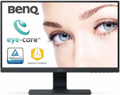 BenQ GW 23.8 inch Full HD LED Backlit IPS Panel Frameless, Flicker-Free, Built-In Speakers Monitor (GW2480)  (Frameless, Response Time: 5 ms, 60 Hz Refresh Rate)
