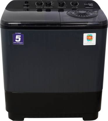 Lloyd 12 kg Semi Automatic Top Load Washing Machine Grey  (GLWMS12ADGMA)