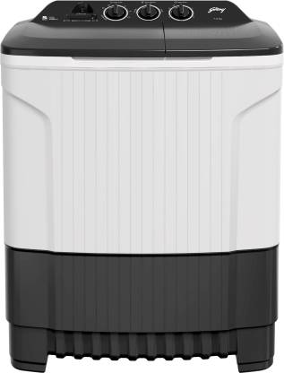 Godrej 7 kg 5 Star With Rain Shower Spin Washing Machine Semi Automatic Top Load Grey, White  (WS EDGE CLS 70 5.0 PN2 GPGR)