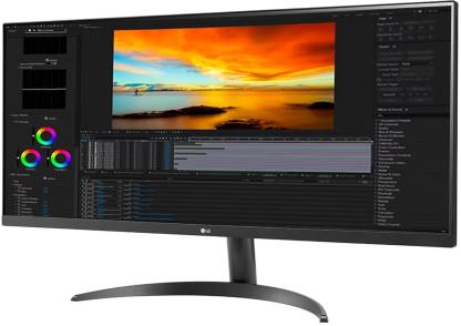 LG Ultra-Wide 34 Inches Full HD LED Backlit IPS Panel with OnScreen Control, HDR 10, Reader Mode, Flicker Free Monitor (34WP500-BJ.ATRECSN)  (AMD Free Sync, Response Time: 1 ms, 75 Hz Refresh Rate)