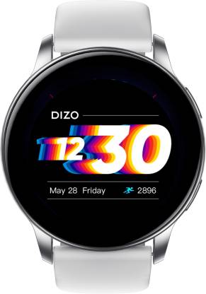DIZO Watch R AMOLED with 45 mm Dial Size (by realme techLife)  (Sleek Silver Strap, Free Size)