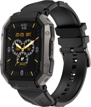 Fire-Boltt Cobra 1.78" AMOLED Army Grade Build, Bluetooth Calling with 123 Sports Modes. Smartwatch  (Black Strap, Free Size)