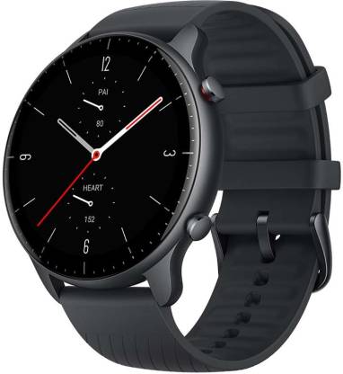 Amazfit GTR 2 (New Version) Smartwatch(Black Strap, Free Size)