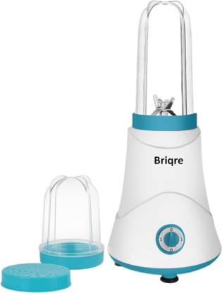 Briqre Elite Plus Nutri Blender 500 Juicer Mixer Grinder (2 Jars, White & Teal)