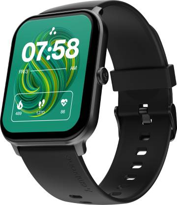 Ambrane Wise Glaze with 1.78" Amoled display, BT Calling,SPO2 , Heart Rate Monitor Smartwatch  (Black Strap, Regular)
