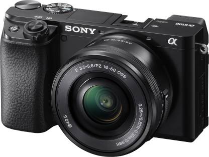 SONY Alpha ILCE-6100L APS-C Mirrorless Camera with 16-50 mm Power Zoom Lens Featuring Eye AF and 4K movie recording  (Black)