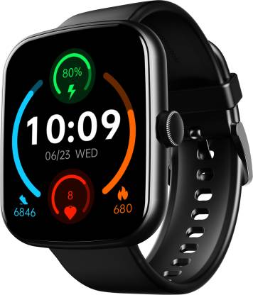 boAt Wave Beat with boAt Coins, DIY Watch Face Studio & 1.69'' HD Display Smartwatch  (Black Strap, Free Size)