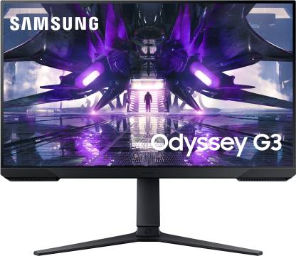 SAMSUNG 27 inch Full HD VA Panel with HAS,3-sided borderless display, eye-saver mode, Premium Flat Gaming Monitor (LS27AG300NWXXL/LS27AG30ANWXXL)  (AMD Free Sync, Response Time: 1 ms, 144 Hz Refresh Rate)