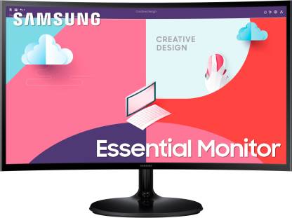SAMSUNG 23.8 inch Curved Full HD LED Backlit VA Panel with 1800R, HDMI, Audio Ports, HDMI, Flicker Free Slim Design Monitor (LC24F390FHWXXL/LS24C360EAWXXL)  (AMD Free Sync, Response Time: 4 ms, 60 Hz Refresh Rate)