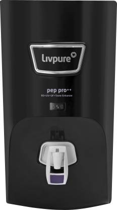 LIVPURE LIV-PEP-PRO-PLUS+ BLACK 7 L RO + UV + UF Water Purifier 