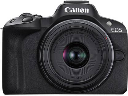 Canon EOS R50 Mirrorless Camera RF - S 18 - 45 mm f/4.5 - 6.3 IS STM and RF - S 55 - 210 mm f/5 - 7.1 IS STM (Black) Canon EOS R50 Mirrorless Camera RF - S 18 - 45 mm f/4.5 - 6.3 IS STM and RF - S 55 - 210 mm f/5 - 7.1 IS STM (Black)