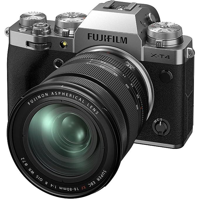 FUJIFILM Mirrorless X-T4 Mirrorless Camera Body with XF16-80mm and XF33mm F1.4 R LM WR lens and BC-W235 Dual BatteryCharger FUJIFILM Mirrorless X-T4 Mirrorless Camera Body with XF16-80mm and XF33mm F1.4 R LM WR lens and BC-W235 Dual BatteryCharger