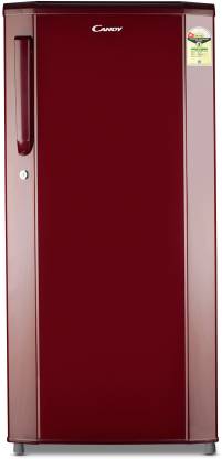 CANDY 165 L Direct Cool Single Door 1 Star Refrigerator  (Burgundy Red, CSD1761RM)