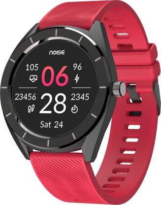 Noise NoiseFit Endure Smartwatch  (Red Strap, Free Size)