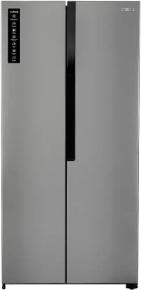 MarQ by Flipkart 468 L Frost Free Side by Side Refrigerator  (Silver Steel, 468ASMQS)