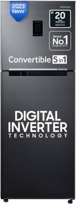 SAMSUNG 301 L Frost Free Double Door 2 Star Convertible Refrigerator with Digital Inverter (Black DOI, RT34C4522B1/HL) SAMSUNG 301 L Frost Free Double Door 2 Star Convertible Refrigerator with Digital Inverter (Black DOI, RT34C4522B1/HL)