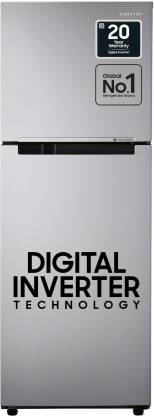 SAMSUNG 253 l Frost Free Double Door 2 Star Refrigerator  (Gray silver, RT28A3032GS/HL)