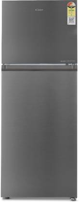 CANDY 328 L Frost Free Double Door 3 Star Refrigerator  (Inox Steel, CDD3533TS)
