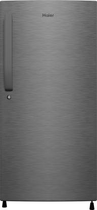 Haier 195 L Direct Cool Single Door 4 Star Refrigerator  (DAZZLE STEEL, HED-20CFDS)