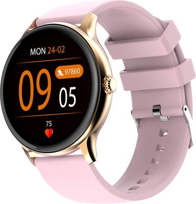 Fire-Boltt Hurricane 1.3" Curved Glass Display with 360 Health Training, 100+ Sports Modes Smartwatch  (Pink Gold Strap, Free Size)