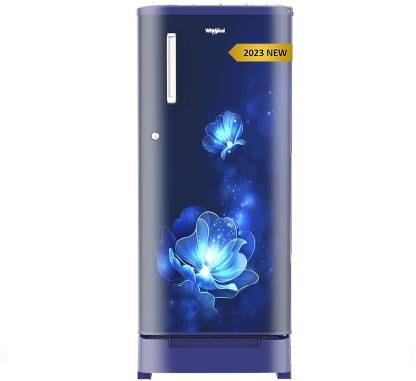 Whirlpool 184 L Direct Cool Single Door 4 Star Refrigerator with Base Drawer with Intellisense Inverter Compressor  (Blue Radiance, 205 MAGIC COOL ROY 4SInv BLUE RADIANCE-Z)