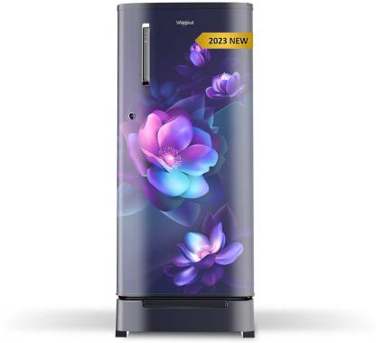 Whirlpool 184 L Direct Cool Single Door 2 Star Refrigerator with Base Drawer  (Sapphire, 205 WDE ROY 2S SAPPHIRE BLOOM-Z)
