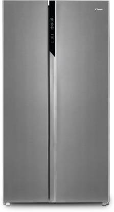 CANDY 630 L Frost Free Side by Side Refrigerator  (Shiny Steel, CSS6600TS)