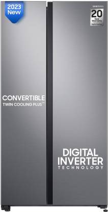 SAMSUNG 700 L Frost Free Side by Side Refrigerator  (Gentle Silver Matt, RS72R5001M9/TL)