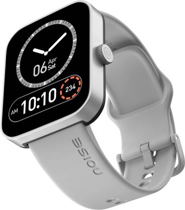 Noise Caliber 2 Buzz 1.85'' Display with Bluetooth Calling, Long Battery & IP68 Rating Smartwatch  (Grey Strap, Regular)