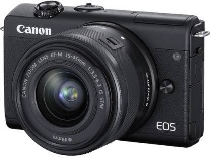Canon EOS M200 Mirrorless Camera Body with Single Lens (EF-M15-45mm f/3.5-6.3 IS STM)  (Black)