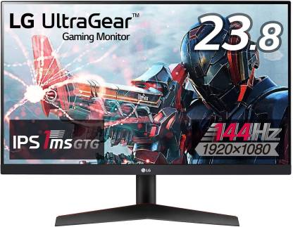 LG ULTRAGEAR GAMING SERIES 24 inch Full HD LED Backlit IPS Panel Gaming Monitor (24GN600, Freesync Premium, sRGB 99%, HDMI x 2, Display Port, HDR 10)  (Frameless, AMD Free Sync, Response Time: 1 ms, 144 Hz Refresh Rate)