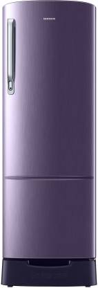 SAMSUNG 255 L Direct Cool Single Door 3 Star Refrigerator with Base Drawer  (Pebble Blue, RR26T389YUT/HL)