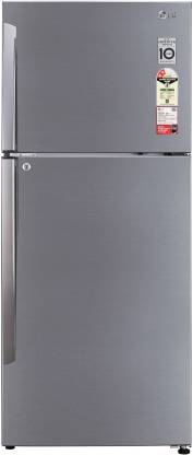 LG 437 L Frost Free Double Door 2 Star Convertible Refrigerator  (Shiny Steel, GL-T432APZY)