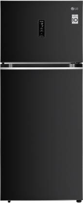 LG 380 L Frost Free Double Door 3 Star Convertible Refrigerator with Smart Inverter with Door Cooling+ Wi-Fi & Hygiene Fresh  (Ebony Sheen, GL-T412VESX)